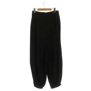 ENFOLD 22AW PEダブルクロス クロップドバルーンPANTS 38 ブラック