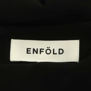 ENFOLD 22AW PEダブルクロス クロップドバルーンPANTS 38 ブラック