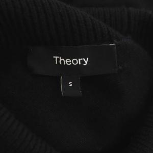 Theory 21AW ニット ウール タートルネック ワンピース 長袖 ロング S 黒 ブラック