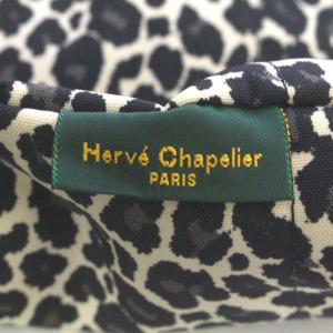 Hervé Chapelier 925F ナイロン舟型ショルダー L ヒョウ柄 カモフラージュ柄 パンサー ブラン