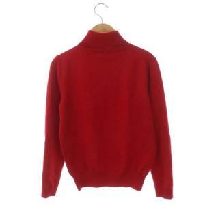 ANAYI ウール シルク タートルネックニット セーター 長袖 38 赤 レッド