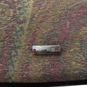 ETRO ワンショルダーバッグ ジャガード ベルベット 黒 ブラック ゴールド色 SH