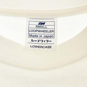 LOOPWHEELER × LOWERCASE ツリアミテンジク ビッグ Tシャツ カットソー 半袖 S 白 ホワイト