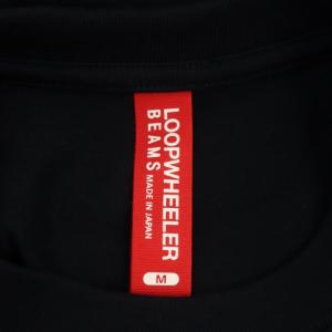LOOPWHEELER BEAMS別注 ポケット Tシャツ カットソー 半袖 M 紺 ネイビー