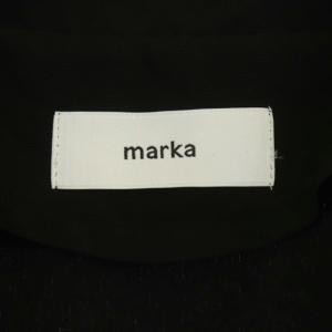 marka 22SS 60/40クロス ラペルレスジャケット ノーカラー 1 黒 ブラック
