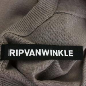 RIPVANWINKLE 21SS N/S ニットジャージー ノースリーブ ベスト プルオーバー 3 モカグレー