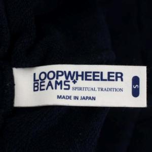 LOOPWHEELER ビームスプラス別注 スウェット ショーツ ショートパンツ ハーフパンツ 裏パイル S 紺 ネイビー