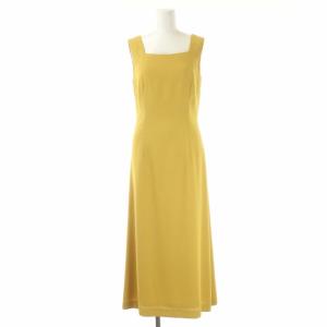 agnes b. セットアップ 上下 ワンピース ノースリーブ スクエアネック ロング ボレロ カーディガン 長袖 デザインボタン 2 38