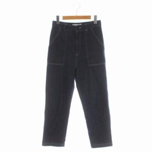 トウキョウ デニムベイカーパンツ テーパード ステッチ 2 紺 インディゴ