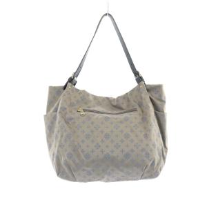 russet モノグラムトートバッグ ハンドバッグ ナイロン グレー