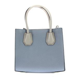 MICHAEL KORS マーサー ハンドバッグ ショルダーバッグ レザー 水色 グレー