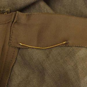 Deuxieme Classe 20SS アササルファーゾメスカート ロング フレア リネン 34 カーキベージュ