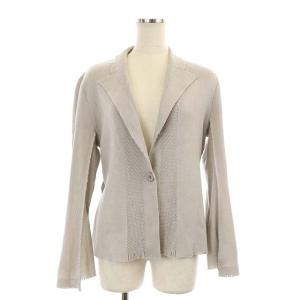 ISSEY MIYAKE A-POC セットアップ 上下 ニットジャケット 1B スカート デザイン ひざ丈 2 ライトグレージュ