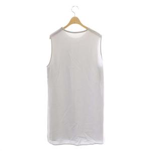 STUNNING LURE サイドスリットノースリーブブラウス チュニック丈 プルオーバー 1 ライトグレー