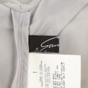 STUNNING LURE サイドスリットノースリーブブラウス チュニック丈 プルオーバー 1 ライトグレー