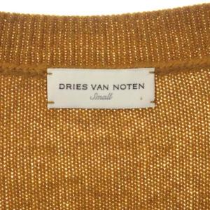 DRIES VAN NOTEN ウール Vネックカーディガン ニット 長袖 S オレンジブラウン