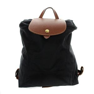 ルプリアージュ SAC A DOS リュックサック デイパック ナイロン レザー 黒 ブラック