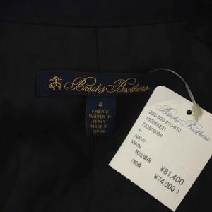 Brooks Brothers 紺ブレ テーラードジャケット 金ボタン 総裏地 4 濃紺 ダークネイビー