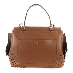 TOD'S WAVE ハンドバッグ ショルダーバッグ 2way レザー ブラウン