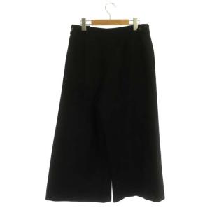 MARGARET HOWELL × FOX BROTHERS ウール ワイドパンツ タック 2 黒 ブラック