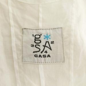GASA ガサ レース ジャンパースカート ワンピース ノースリーブ ひざ丈 オフホワイト