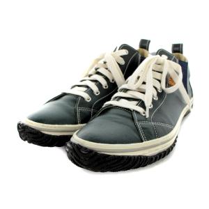 SPINGLE MOVE スニーカー レザー サイドゴア M 26.5cm 緑 グリーン