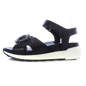 Sergio Rossi 23SS sr Sandal Running スポーティーサンダル クリスタルバックル ルクロ