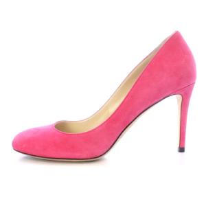 JIMMY CHOO パンプス ピンヒール プレーントゥ スエード 37 24cm ピンク