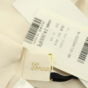 Grace Class 23SS チュールレーストップ トップス ブラウス カットソー 五分袖 切替 36 ライトベージュ