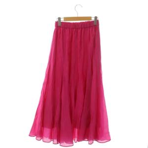 Diagram GRACE CONTINENTAL 23SS シアーマーメイドフレアスカート ギャザー ロング 36 ピンク