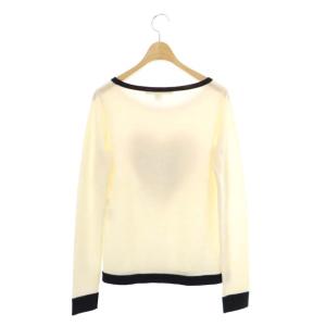 DIANE von FURSTENBERG ニット セーター 長袖 ハート ウール S ライトベージュ