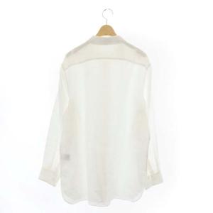 Theory 21SS SPRING LINEN MENSWEAR SHIRT リネンシャツ 長袖 比翼仕立て M 白 ホワイト