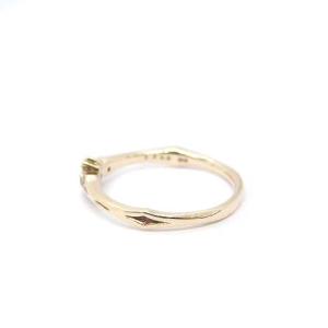 agete リング 指輪 K10 ダイヤモンド DIAMOND 0.084ct 5号 イエローゴールド