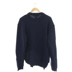 COMME des GARCONS SHIRT × LOCHAVEN OF SCOTLAND ニット セーター 長袖 X 紺 ネイビー S28509