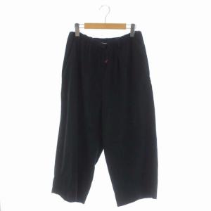 アンクルパンツ ワイド イージー クロップド F 紺 ネイビー