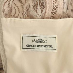 GRACE CONTINENTAL 22AW Cherbourg レースワンピース ロング 半袖 36 ピンク