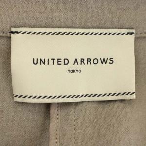 UNITED ARROWS ベルテッド コート チェスターコート アウター ロング ウール 36 グレージュ