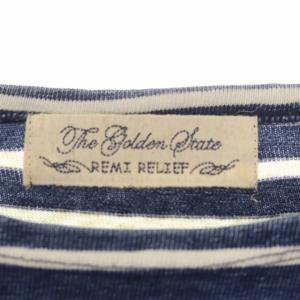 REMI RELIEF BEAMS PLUS別注 Cotton Basque Shirt 3/4 Sleeve カットソー 長袖 ボーダー リネン混