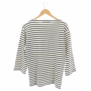 REMI RELIEF BEAMSPLUS別注 Cotton Basque Shirt 3/4 Sleeve カットソー 長袖 ボーダー リネン混