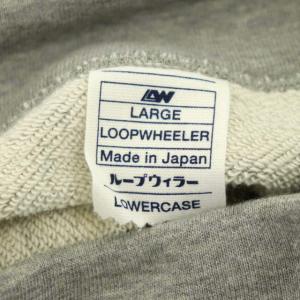 LOOPWHEELER × ロウワーケース LOWERCASE イトツリウラケ モックネック スウェット トレーナー 長袖 L グレー