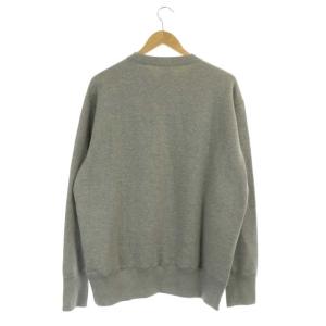 LOOPWHEELER × ロウワーケース LOWERCASE ライトツリウラケ ルーズフィット スウェット トレーナー 長袖 Vガゼット L グレー