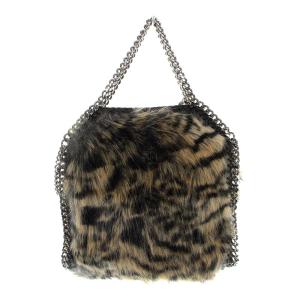 STELLA McCARTNEY ファラベラ ハンドバッグ  2WAY エコファーチ レオパード柄 ベージュ