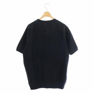 UNITED ARROWS ラグラン半袖プルオーバー カットソー トップス 半袖 ストレッチ L 濃紺 ダークネイビー