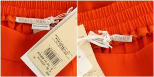 STELLA McCARTNEY ジョガーパンツ テーパード ストレッチ 36 オレンジ 341416