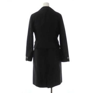 Harrods セットアップ 2点セット テーラードジャケット 3B 総裏地 ワンピース ノースリーブ 膝丈 シルク 2 黒 ブラック