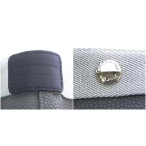 Hervé Chapelier 707GP リュクス舟型トートM ハンドバッグ コーテッドキャンバス グラニ シルバー