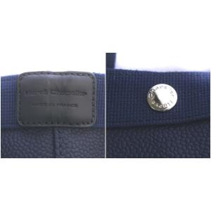 Hervé Chapelier 707GP リュクス舟型トートM ハンドバッグ コーテッドキャンバス ネイビー