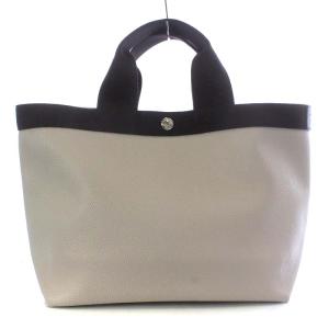 704GP コーテッドキャンバススクエアトート M ライトベージュ