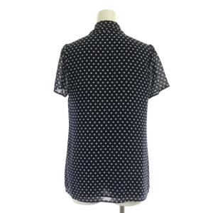 MICHAEL KORS セットアップ 上下 ドット ブラウス 半袖 ショートパンツ キュロット XXS 0 紺 白 ネイビー ホワイト