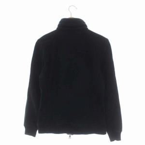 AKM ハイネック裏起毛スウェットジャケット ジップアップ L 黒 ブラック